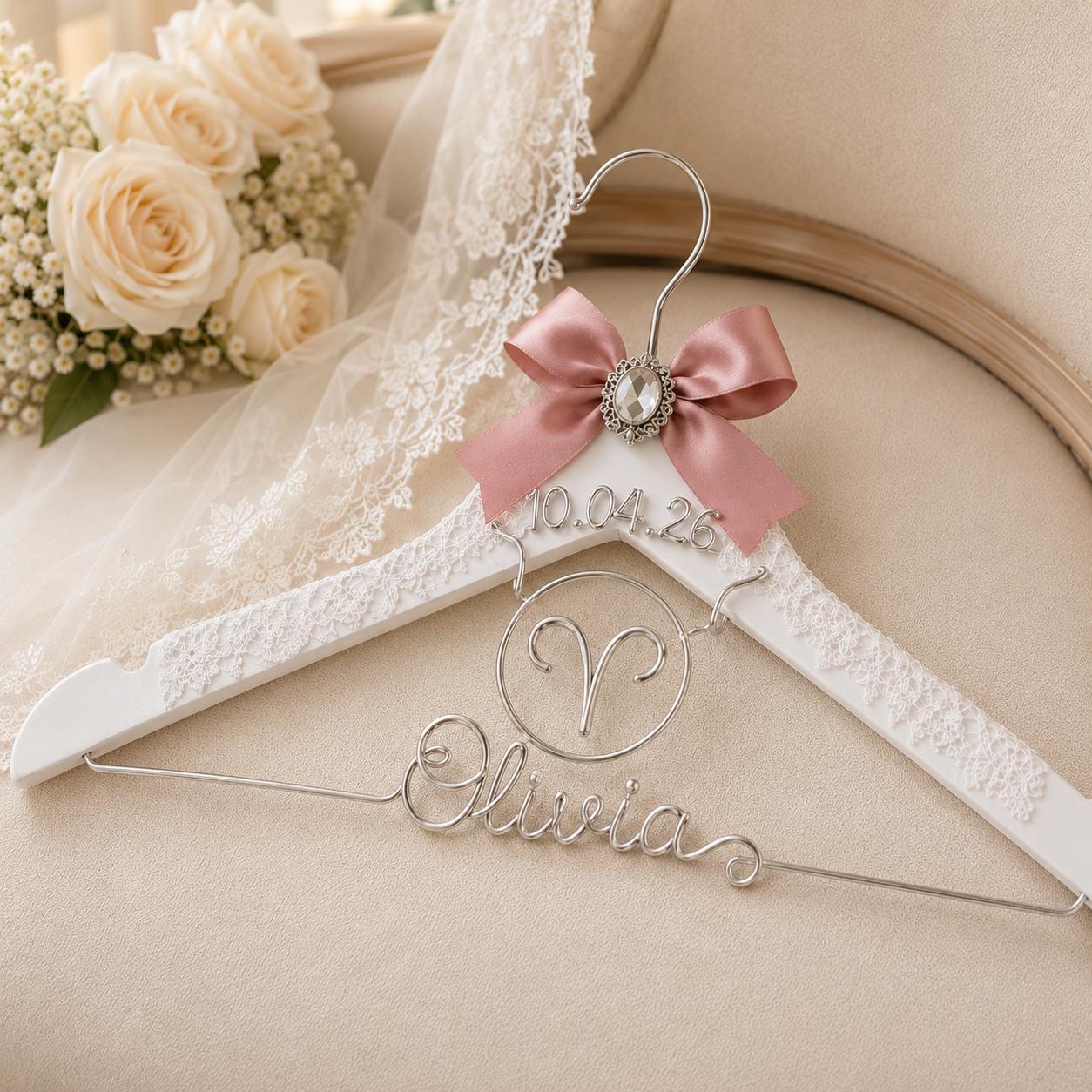 Personalized Zodiac Wedding Hanger - BOYOGO personalized gift