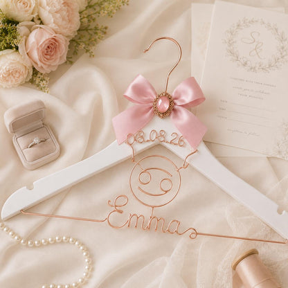 Personalized Zodiac Wedding Hanger – additional product view