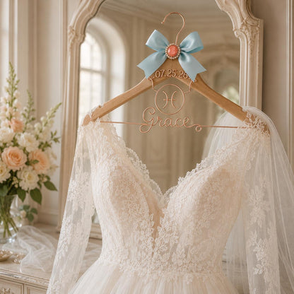 Personalized Zodiac Wedding Hanger – alternate product view