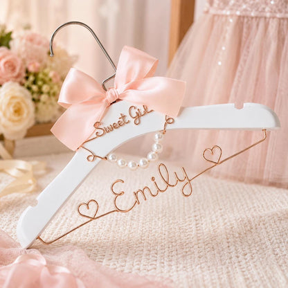Personalized Bridal Hanger with Wire Name – alternate product view