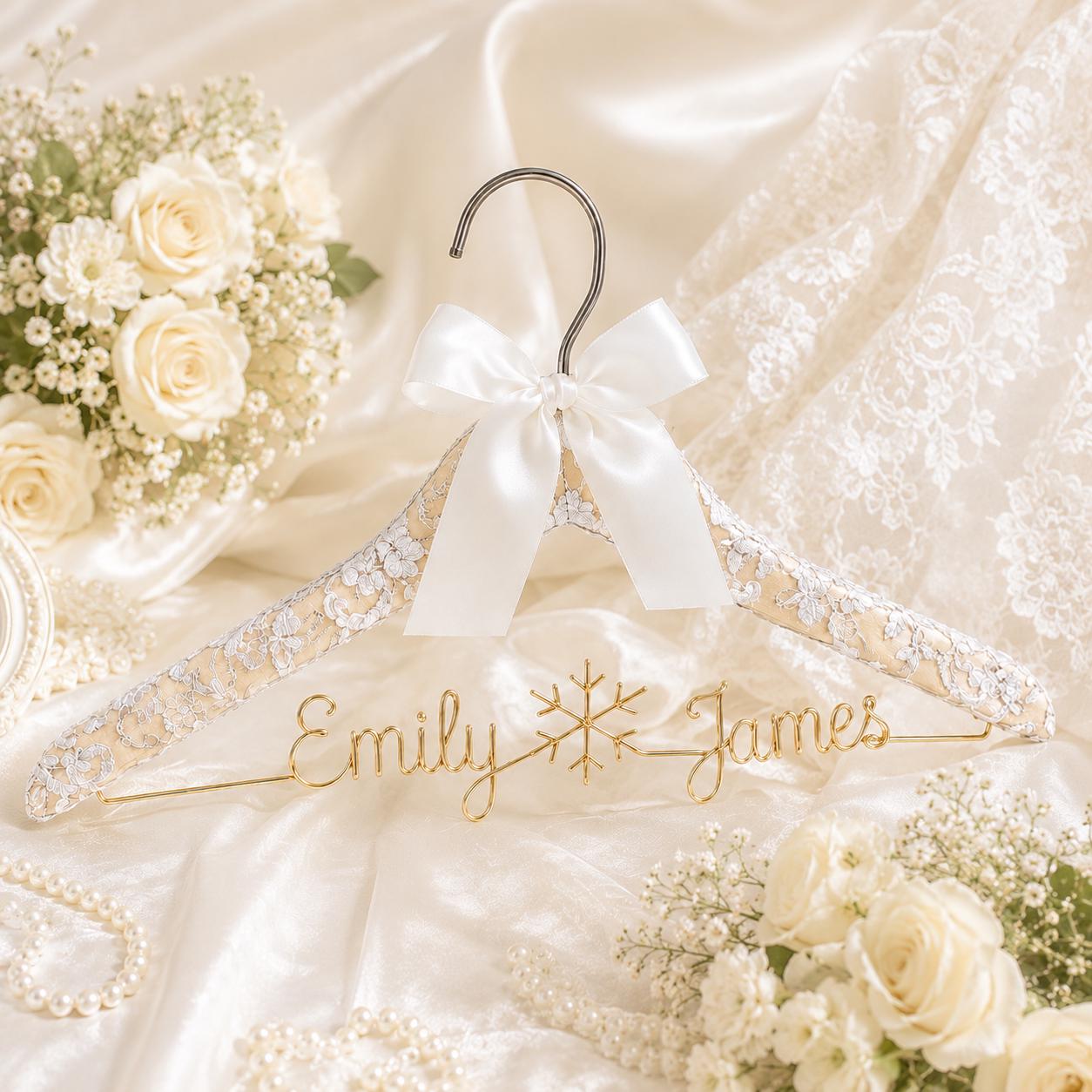 Personalized Bridal Hanger with Wire Name - BOYOGO personalized gift