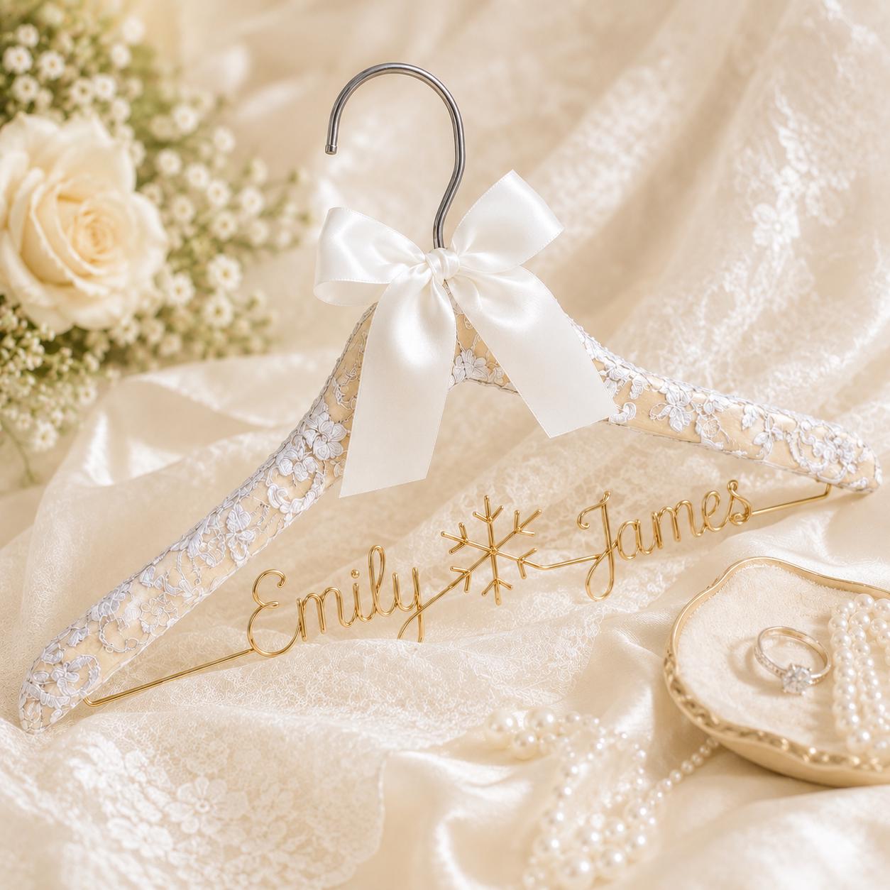 Personalized Bridal Hanger with Wire Name - BOYOGO personalized gift