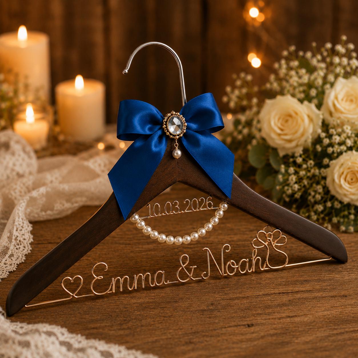 Personalized Bridal Hanger with Wire Name - BOYOGO personalized gift