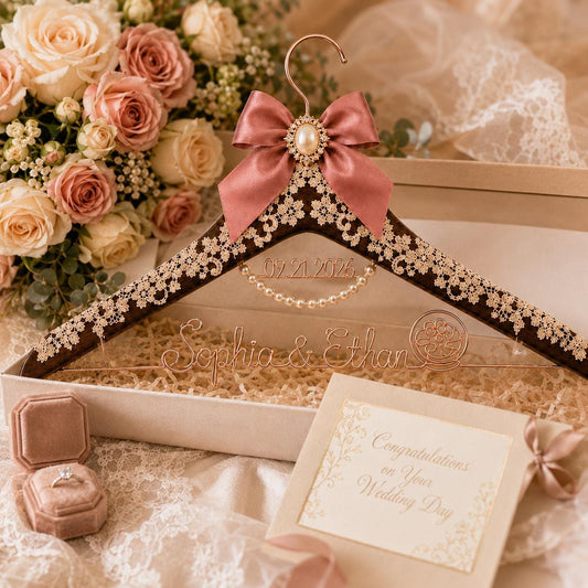 Personalized Bridal Hanger with Wire Name - BOYOGO personalized gift main image