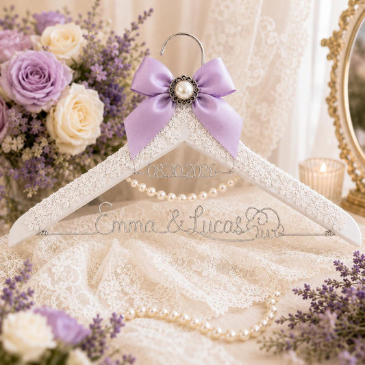 Personalized Bridal Hanger with Wire Name - BOYOGO personalized gift
