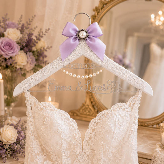 Personalized Bridal Hanger with Wire Name - BOYOGO personalized gift main image