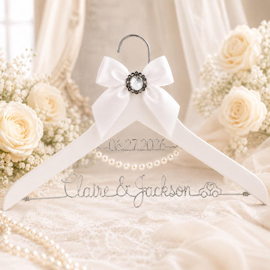 Personalized Bridal Hanger with Wire Name - BOYOGO personalized gift