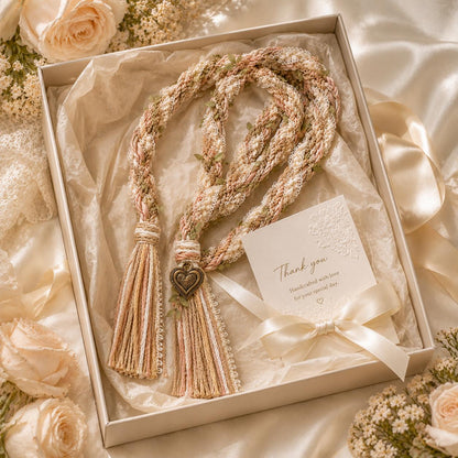 Personalized Woven Handfasting Cord, Celtic Wedding Unity Rope, Tie The Knot Ceremony Keepsake – size and style reference