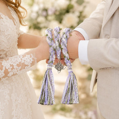 Personalized Woven Handfasting Cord, Celtic Wedding Unity Rope, Tie The Knot - personalized wedding handfasting cord main