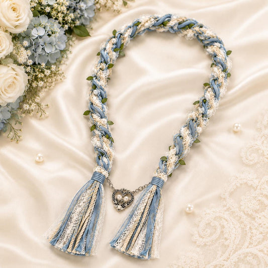 Personalized Woven Handfasting Cord, Celtic Wedding Unity Rope, Tie The Knot Ceremony Keepsake