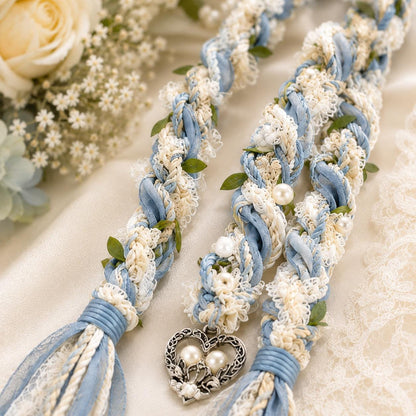 Personalized Woven Handfasting Cord, Celtic Wedding Unity Rope, Tie The Knot Ceremony Keepsake – personalization and design detail
