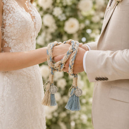 Personalized Woven Handfasting Cord, Celtic Wedding Unity Rope, Tie The Knot - personalized wedding handfasting cord main