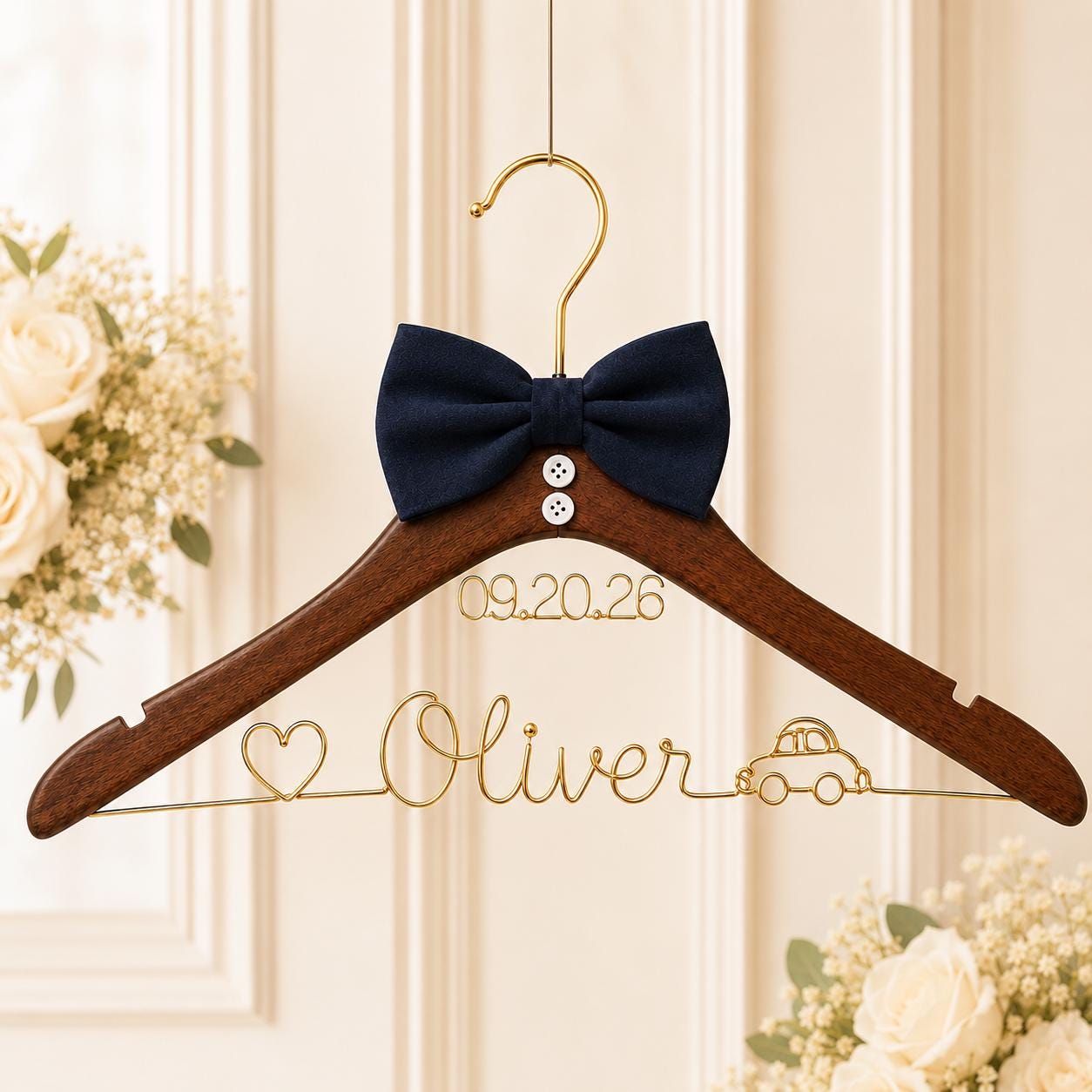 Personalized Groom Suit Hanger with Custom Name - BOYOGO personalized gift