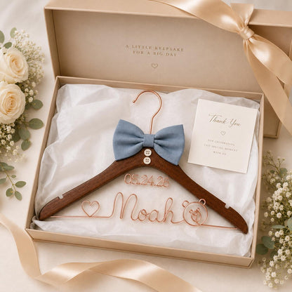 Personalized Groom Suit Hanger with Custom Name – size and style reference