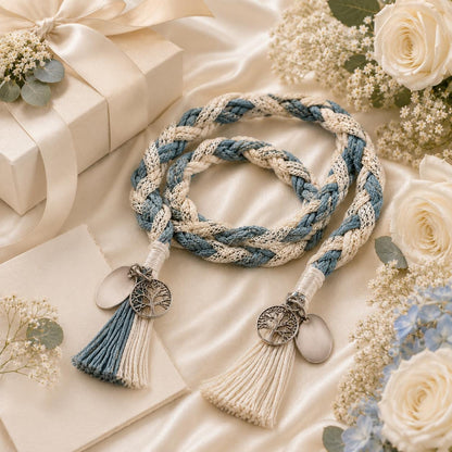Personalized Woven Handfasting Cord, Celtic Wedding Unity Rope, Tie The Knot Ceremony Keepsake – size and style reference