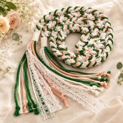 Custom Wedding Handfasting Cord, Personalized Unity Rope, Romantic Ceremony Gift for Couples – personalization and design detail