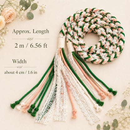 Custom Wedding Handfasting Cord, Personalized Unity Rope, Romantic Ceremony Gift for Couples – size and style reference