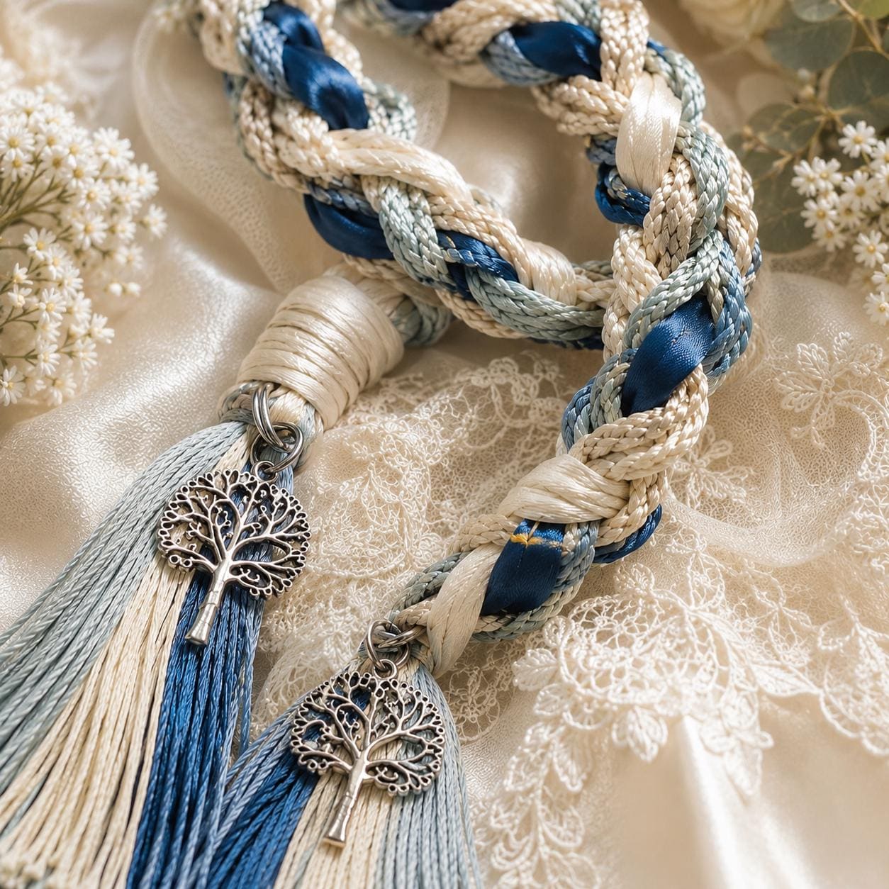 Personalized Woven Handfasting Cord, Celtic Wedding Unity Rope, Tie The Knot Ceremony Keepsake