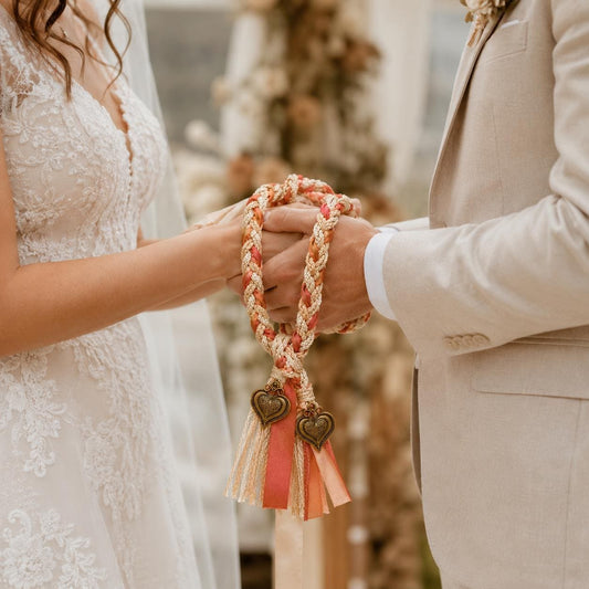 Personalized Woven Handfasting Cord, Celtic Wedding Unity Rope, Tie The Knot Ceremony Keepsake