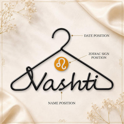 Personalized Zodiac Wedding Hanger – additional product detail 14