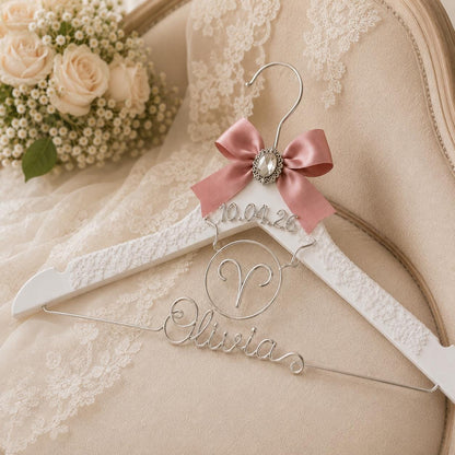 Personalized Zodiac Wedding Hanger - BOYOGO personalized gift main image