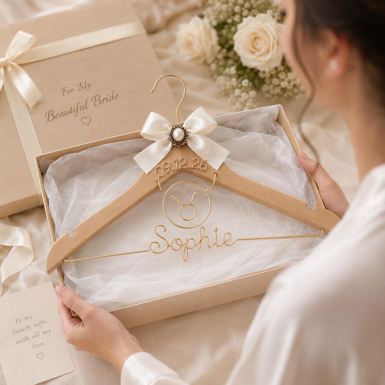 Personalized Zodiac Wedding Hanger - BOYOGO personalized gift