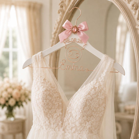 Personalized Zodiac Wedding Hanger - BOYOGO personalized gift main image