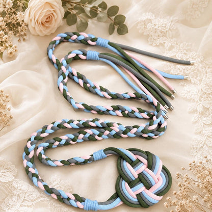Custom Pastel Handfasting Cord, Personalized Wedding Ceremony Rope, Celtic Knot Unity Keepsake Gift – alternate product view
