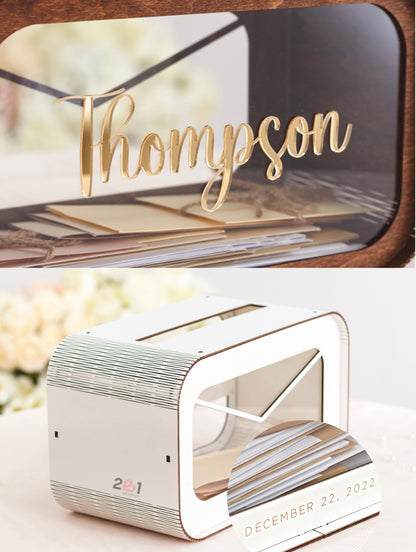 Modern reception card box display
