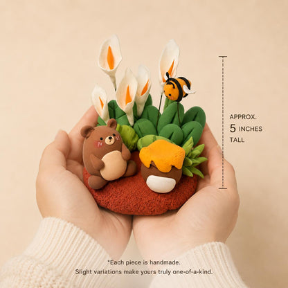 Bear and bee garden figurine — original listing image 7