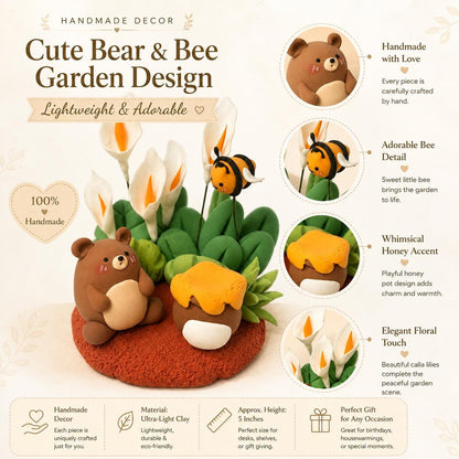 Bear and bee garden figurine — original listing image 8