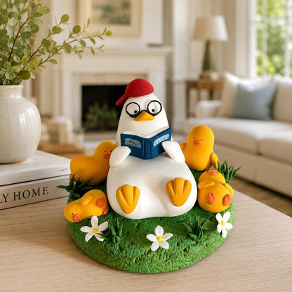 Duck family clay figurine — original listing image 2