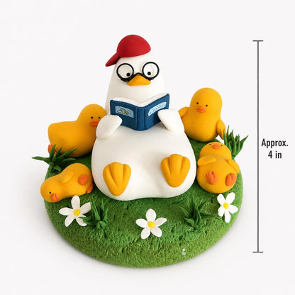 Duck family clay figurine — original listing image 4