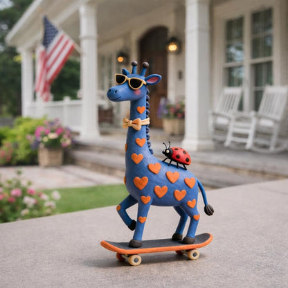 Giraffe clay figurine — original listing image 1