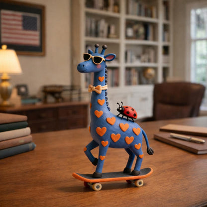 Giraffe clay figurine — original listing image 3