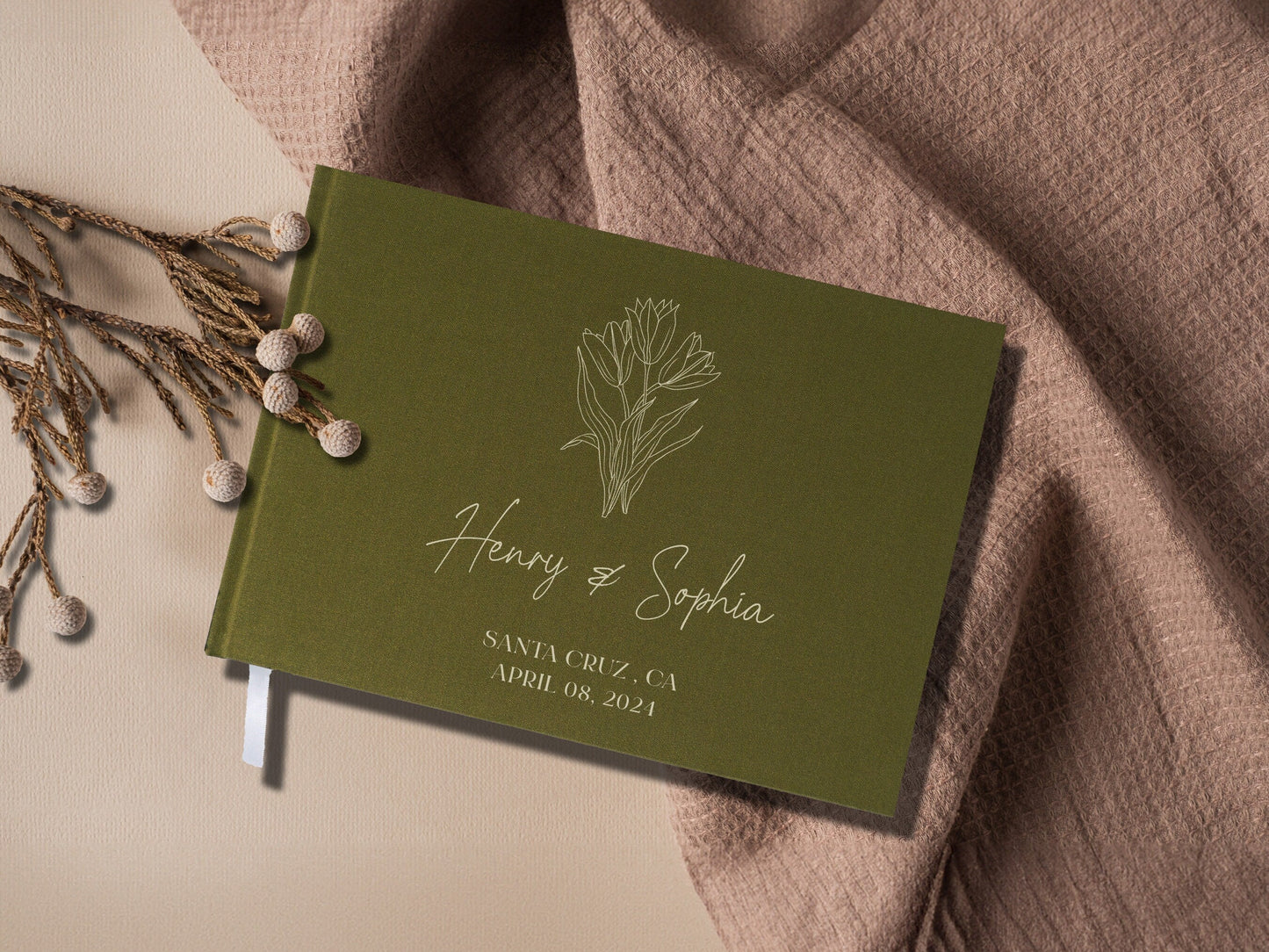 Wedding guest book display stand option