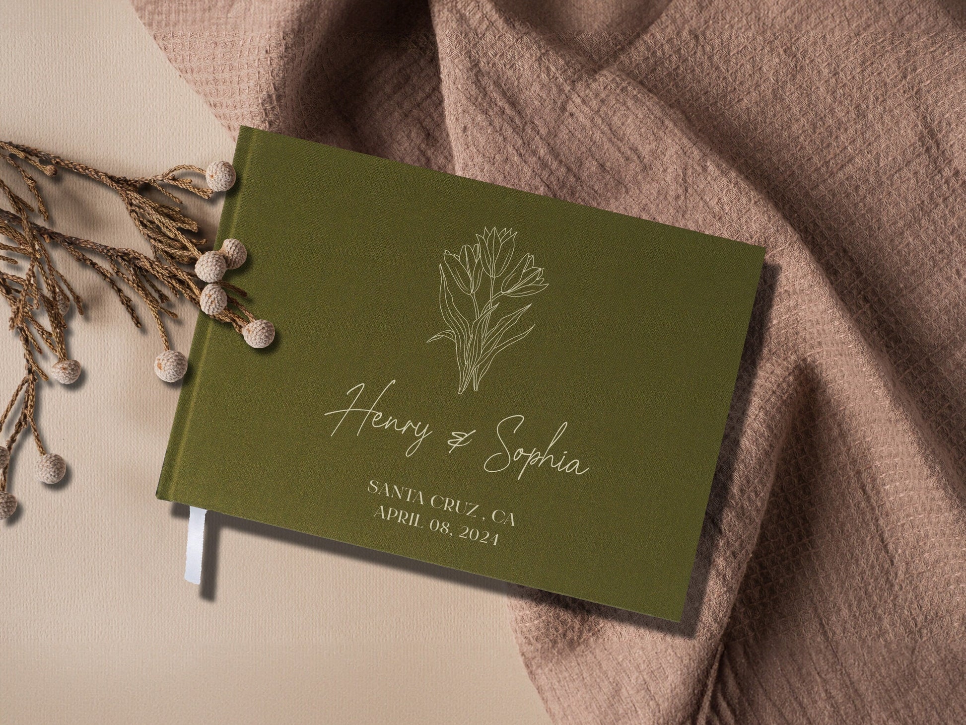 Wedding guest book display stand option
