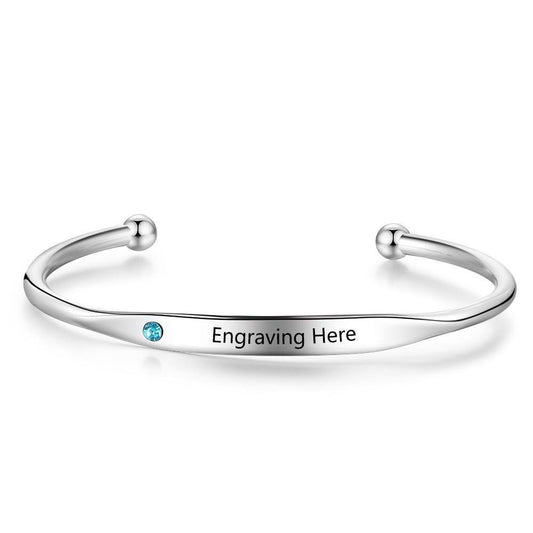 Personalized Birthstone Name Bracelet - custom personalized jewelry main product image