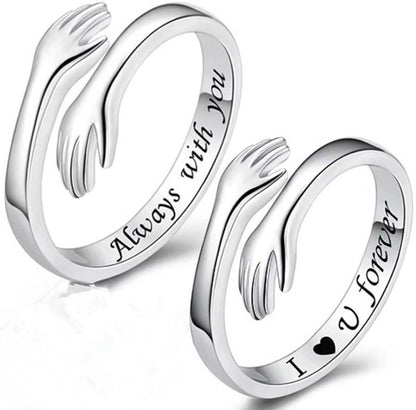 Personalized Hug Ring with Custom Name or Text – alternate product view