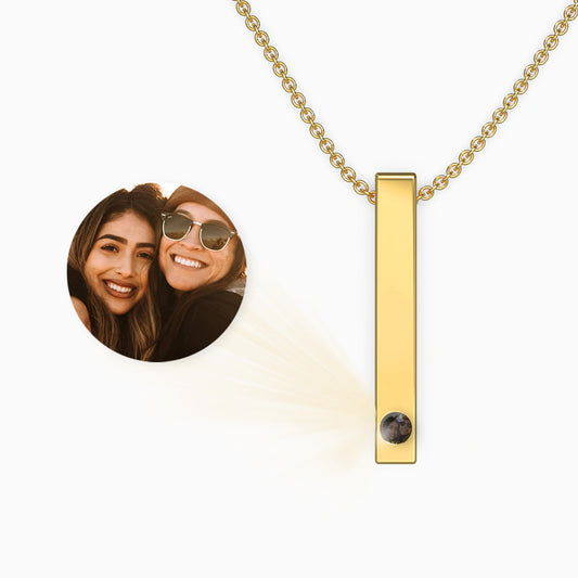 Handmade Personalized Projection Pillar Necklace - custom personalized jewelry main product image