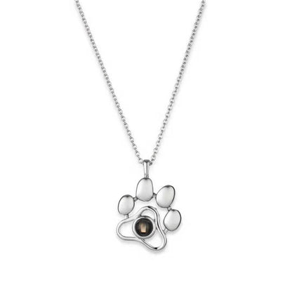 Pet Charm with Projection Photo Necklace – close-up product detail