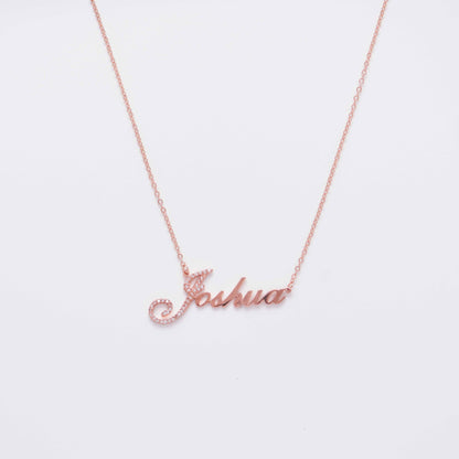Shine Bright with our Full Silver Diamond Pendant Necklace – material and finish detail