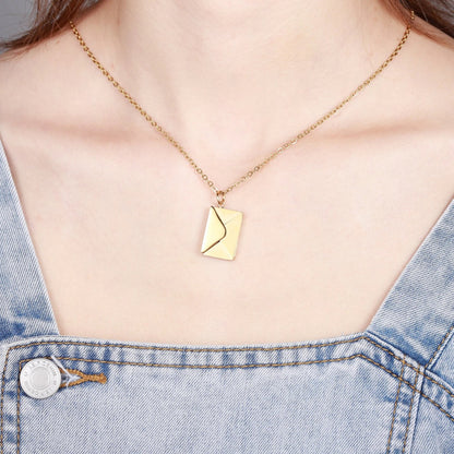 Handmade Message Envelope Necklace – design and construction detail