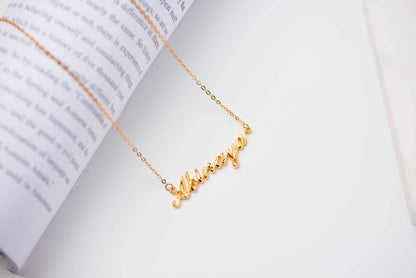 Full Silver - Name Necklace – personalization and design detail