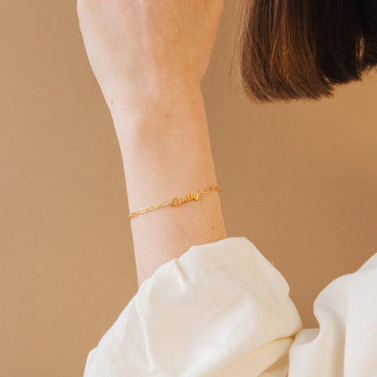 Personalized Name Bracelet with custom Font – personalization and design detail
