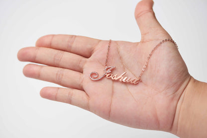Shine Bright with our Full Silver Diamond Pendant Necklace – alternate product view