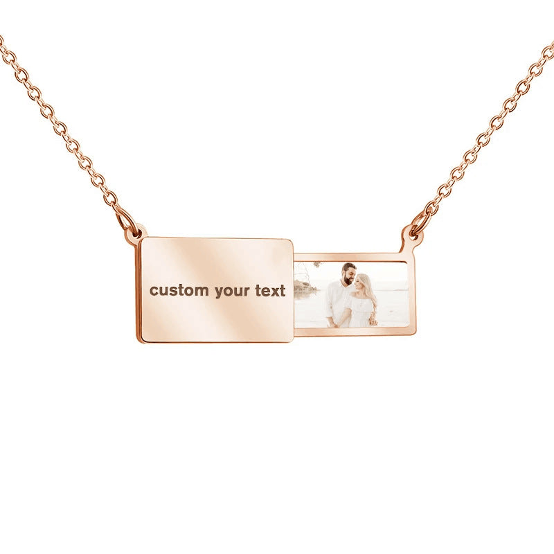 Personalized Envelope Projection Necklace