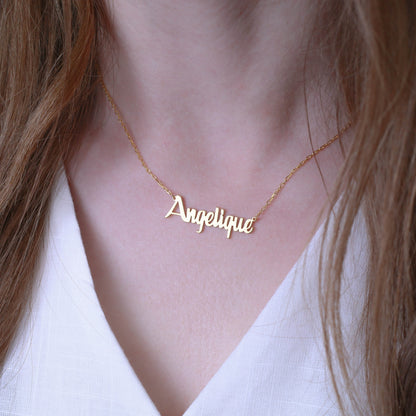 Handcraft Personalized Name Necklace – personalization and design detail