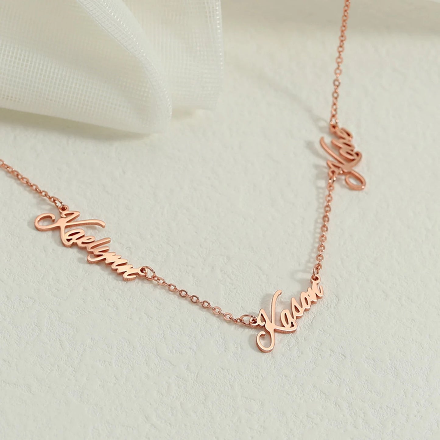 Handcrafted Multiple Name Necklace