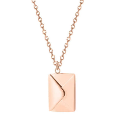 Handmade Message Envelope Necklace – size and style reference